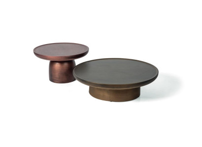 Set 2x Couchtisch Edelstahl Beistelltisch Designer Wohnzimmertisch 2tlg